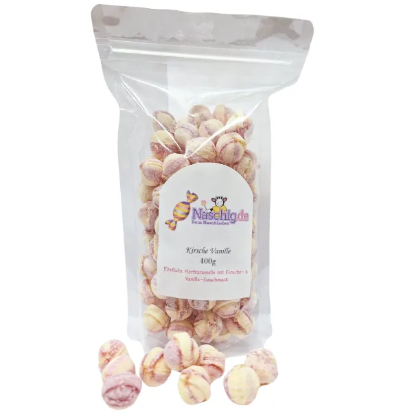 Naschig Kirsche & Vanille Bonbons 400g Naschig Kirsche & Vanille Bonbons 400g